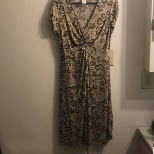 Snake print dress